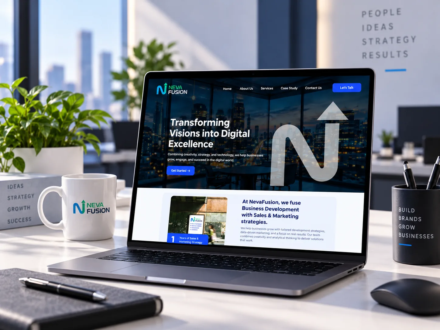 NevaFusion business development and marketing website