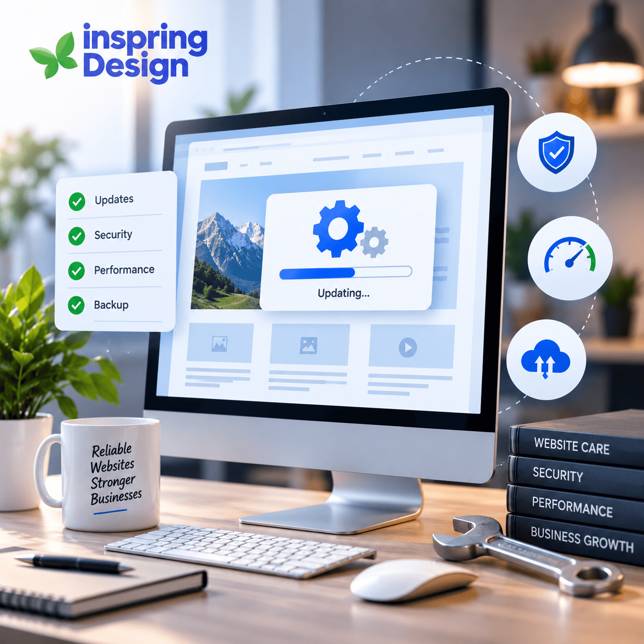 Business website performance monitoring